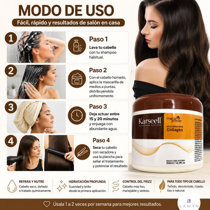 Mascarilla Capilar Karseell Maca Power Colágeno 500 G